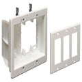 Arlington Recessed TV Box for Power & Low-Voltage, 3-Gang