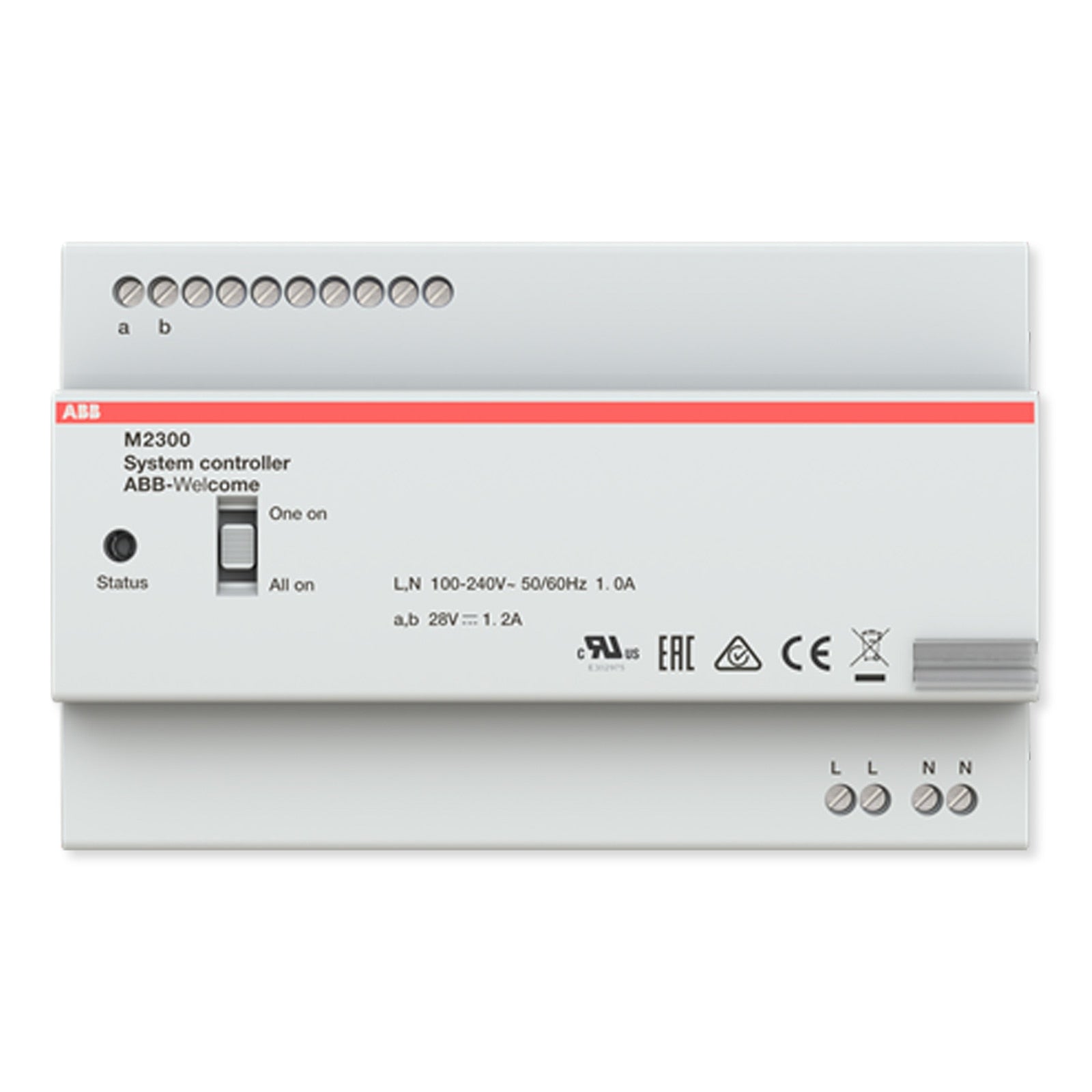 ABB-Welcome System Controller MDRC, 1200mA, With Updated All On/One On Setting