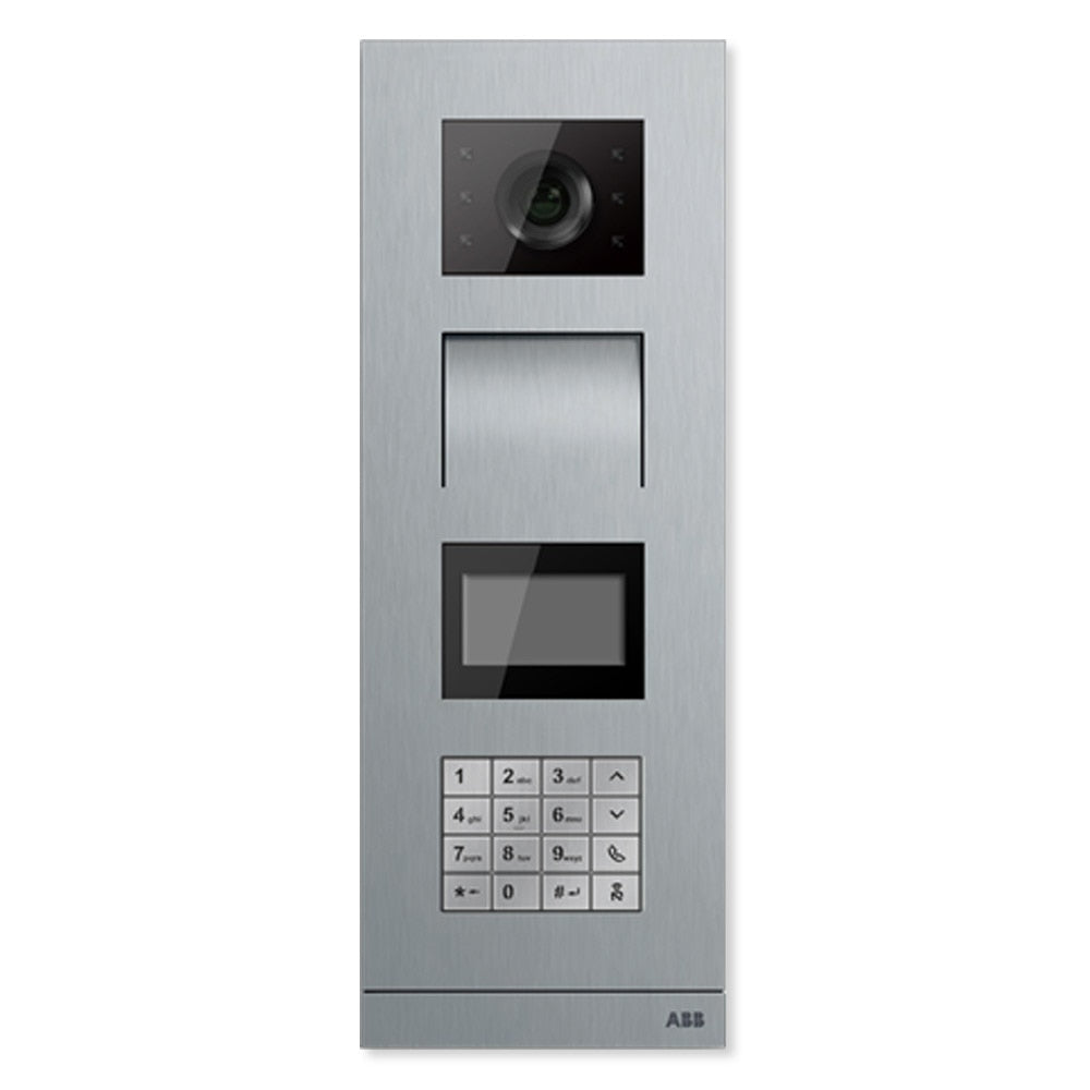 ABB-Welcome Video Outdoor Station with Keypad and Card Reader, Stainless Steel