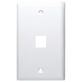 DataComm Keystone Wallplate, 1-Gang, 1-Port