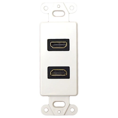 DataComm Dual HDMI Wallplate (90 Degree Connector)
