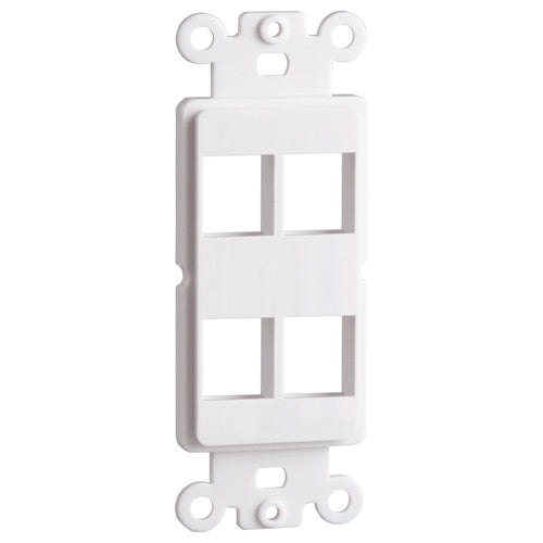 DataComm Keystone Decorator Strap, 4-Port