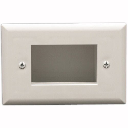 DataComm Slim Fit Easy Mount Recessed Cable Access Wallplate