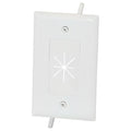 DataComm Cable Access Wallplate with Flexible Opening, 1-Gang