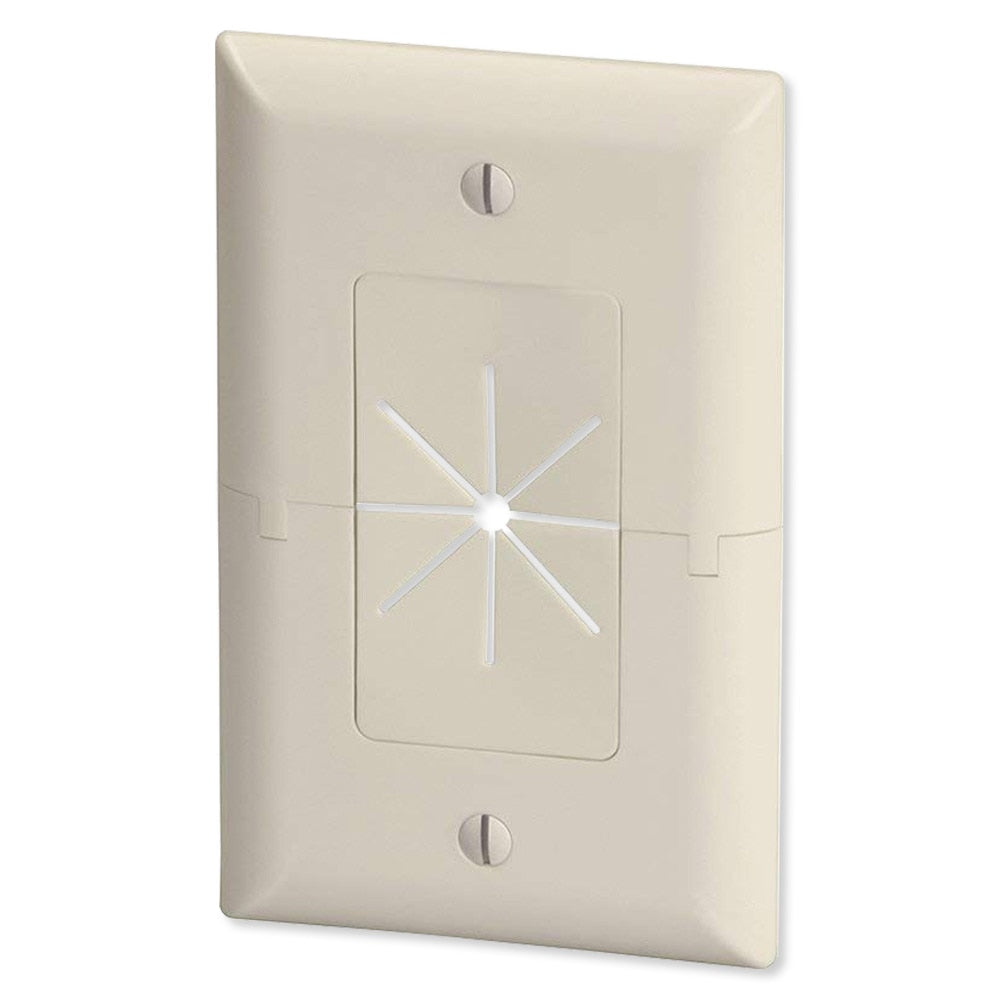 Datacomm Split Plate with Flexible Opening