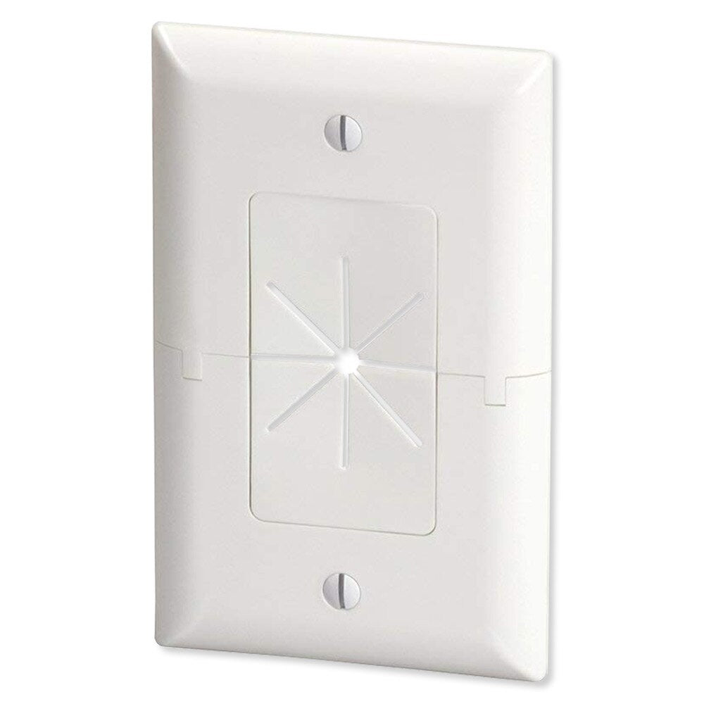 Datacomm Split Plate with Flexible Opening