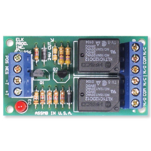 Elk Sensitive Relay Module, DPDT, 12/24V