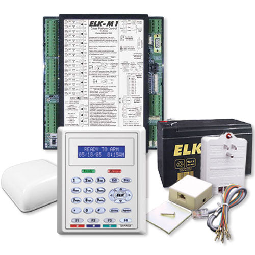 Elk M1 Gold Controller Kit for Structured Wiring Panel & M1KP2 Keypad