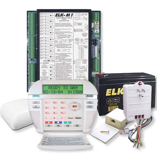 Elk M1 Gold Controller Kit for Structured Wiring Panel & M1KP Keypad