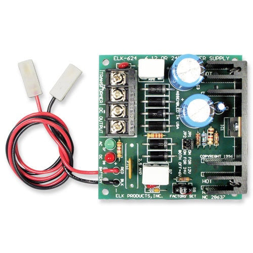 Elk Power Supply & Battery Charger, 6/12/24VDC