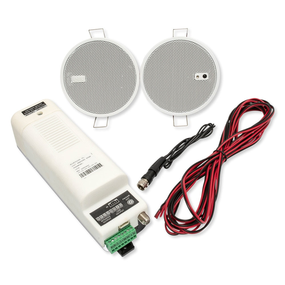 EISsound KBSOUND STAR Space Bluetooth Amplifier, Two 0.5 In. Speakers, White