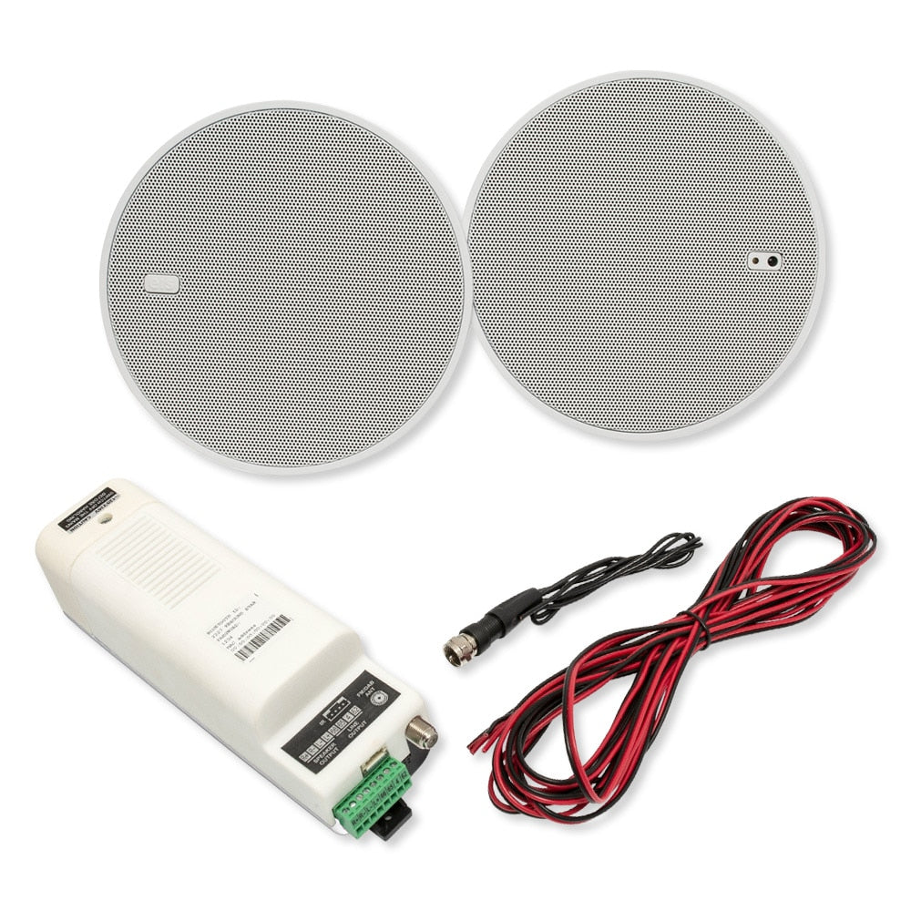 EISsound KBSOUND STAR Space Bluetooth Amplifier, Two 5 In. Speakers, White