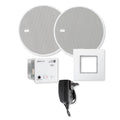 EISsound In-Wall Bluetooth Audio Receiver with Two 5 In. Speakers and Power Supply, White (E.U.)