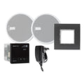 EISsound In-Wall Bluetooth Audio Receiver with Two 2.5 In. Speakers and Power Supply, Black (E.U.)
