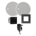 EISsound In-Wall Bluetooth Audio Receiver with Two 5 In. Speakers and Power Supply, Black (E.U.)