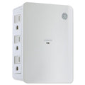 GE 6-Outlet Surge Tap, 1500J, Side Access, White