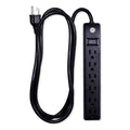 GE 6-Outlet Power Strip, 6ft Cord, Black
