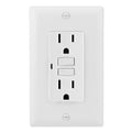 Jasco GE GFCI Receptacle With LED Indicator, White