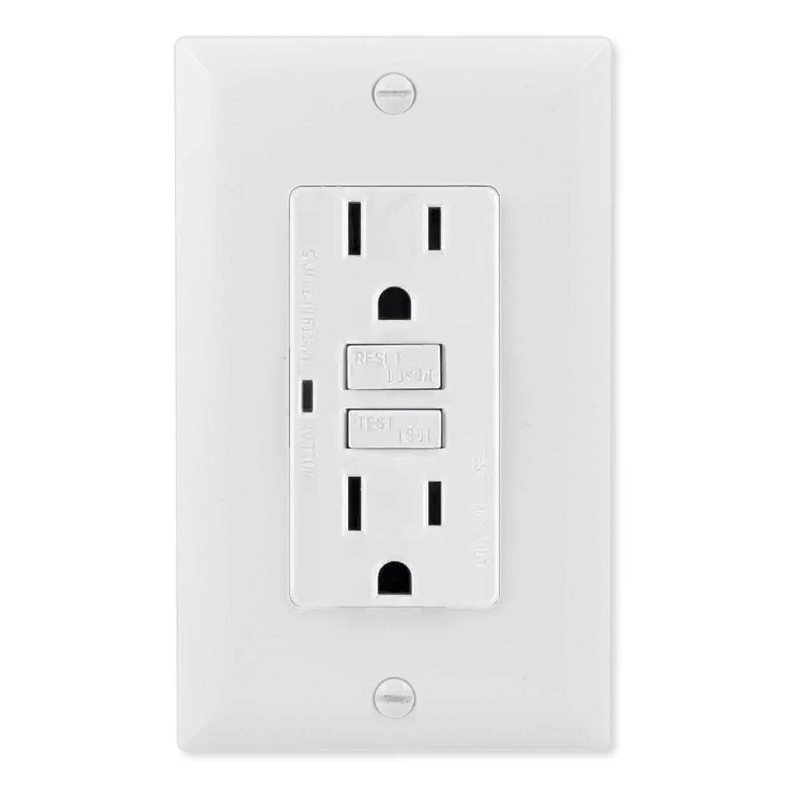 Jasco GE GFCI Receptacle With LED Indicator, White