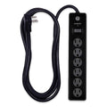 Jasco GE 6-Outlet 10ft. Surge Protector With Twist-To-Close Safety Covers, Black