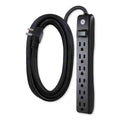 GE 6-Outlet 12ft. Power Strip, Black