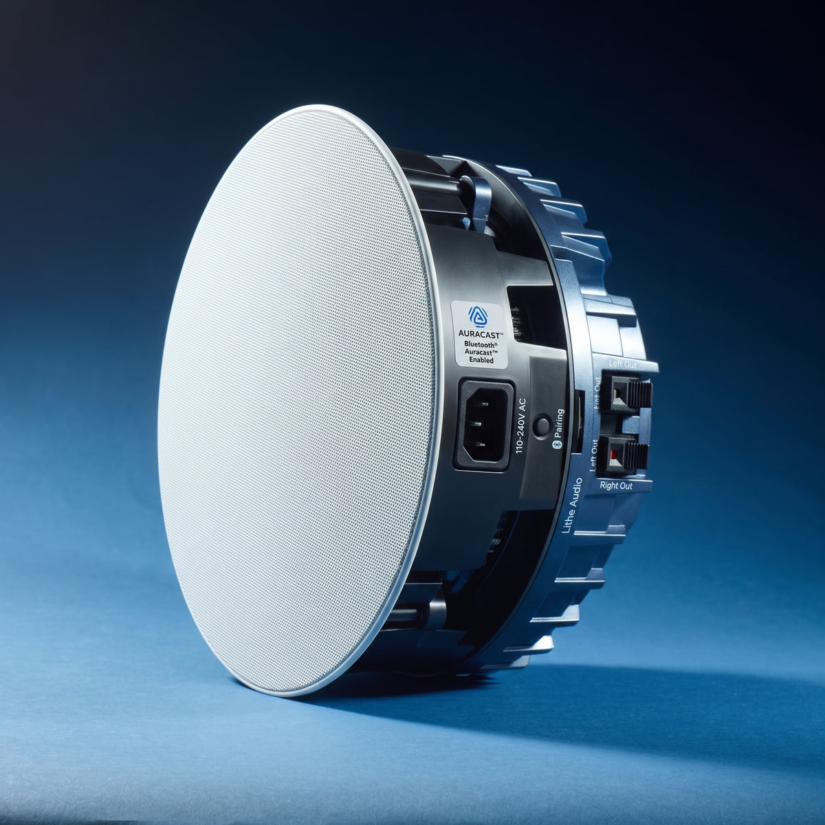 Lithe Audio 8 Inch Bluetooth Auracast Ceiling Speaker (Single)