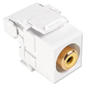 Leviton QuickPort RCA to 110 Snap-In Connector, Yellow Insert