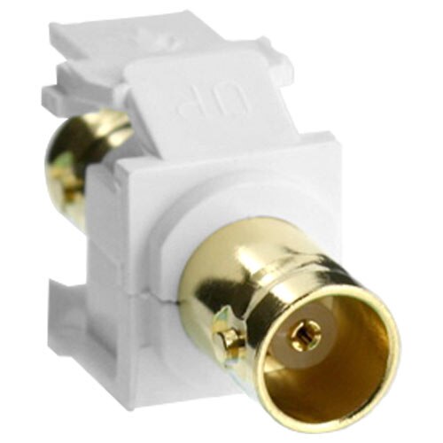 Leviton QuickPort BNC Snap-In Connector (Gold-Plated)