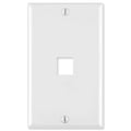 Leviton QuickPort Wallplate, 1-Gang, 1-Port