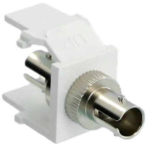 Leviton QuickPort ST Fiber Optic Snap-In Connector, Zirconia Ceramic Sleeve