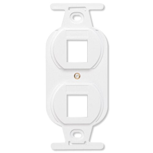 Leviton QuickPort Duplex 106 Decora Insert, 2-Port