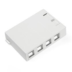 Leviton QuickPort Surface-Mount Box, 4-Port