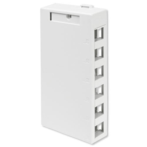 Leviton QuickPort Surface-Mount Box, 6-Port
