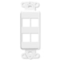 Leviton QuickPort Decora Insert, 4-Port