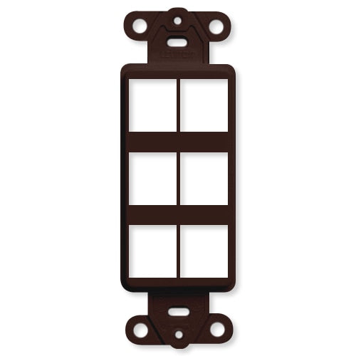 Leviton QuickPort Decora Insert, 6-Port