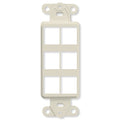 Leviton QuickPort Decora Insert, 6-Port