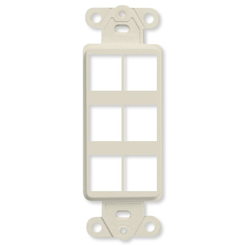 Leviton QuickPort Decora Insert, 6-Port