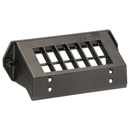 Leviton Structured Media Center QuickPort Mounting Bracket, 12-Port