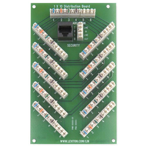 Leviton 1x10 Bridged Telephone Board
