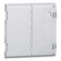 Leviton Vented Hinged Door, 12 Pack, Plastic, White, 14 In.