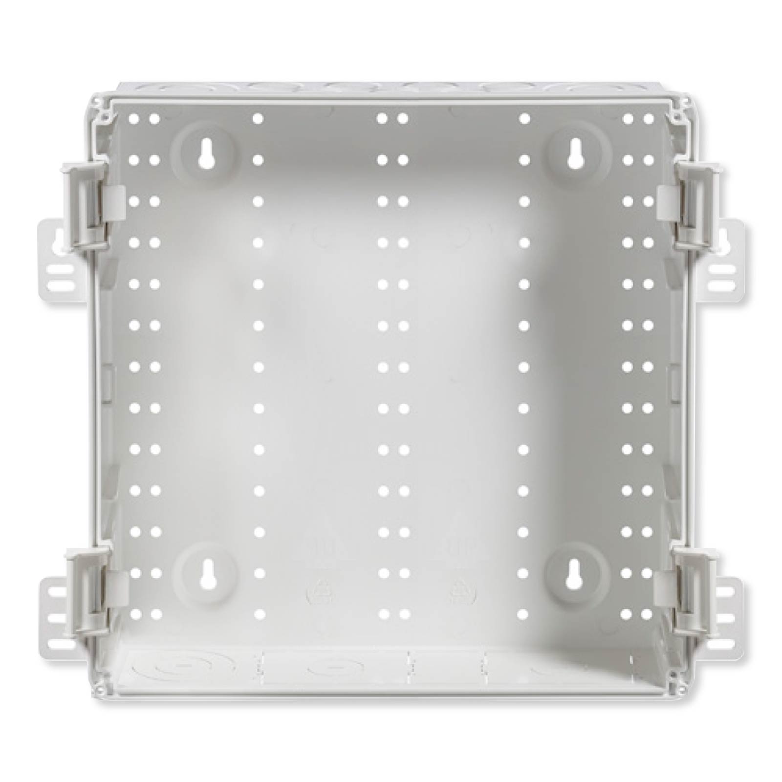 Leviton Wireless Structured Media Enclosure, 12 Pack, Plastic, White, 14 In.
