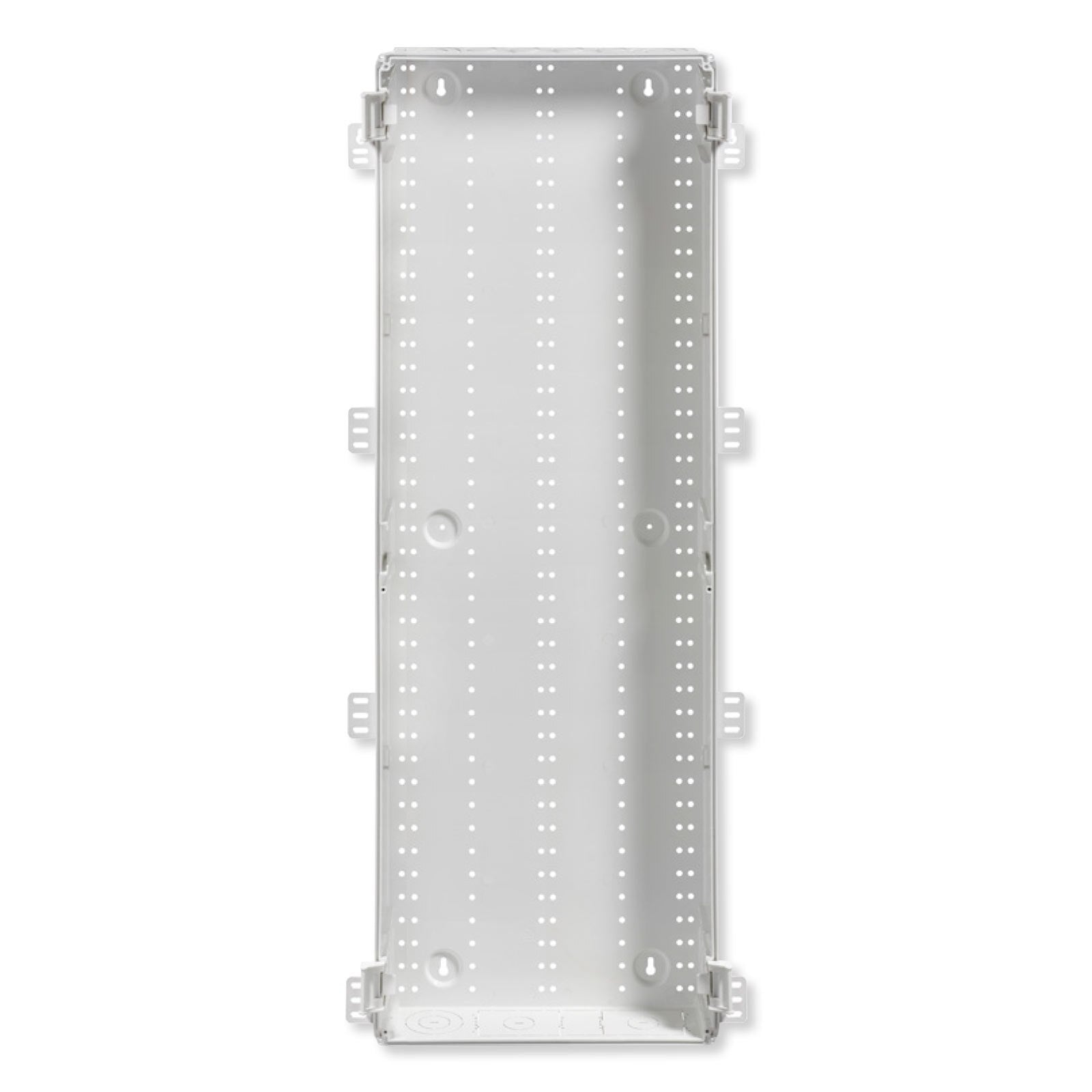 Leviton Wireless Structured Media Enclosure, No Cover, 6 Pack, Plastic, White