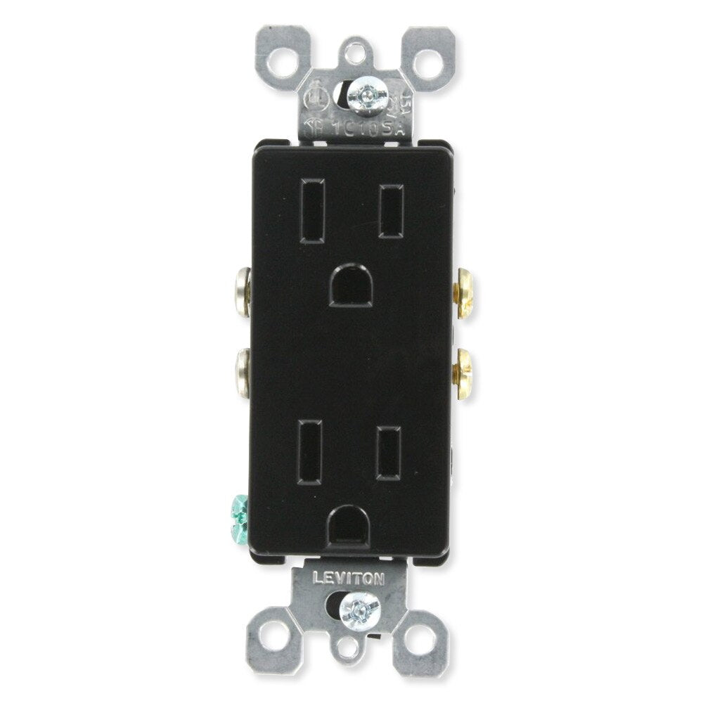Leviton Residential Grade Duplex Receptacle, 15A