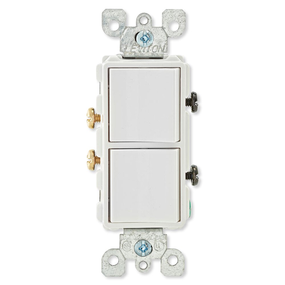 Leviton Decora Combination Wall Switch (Dual Switch)