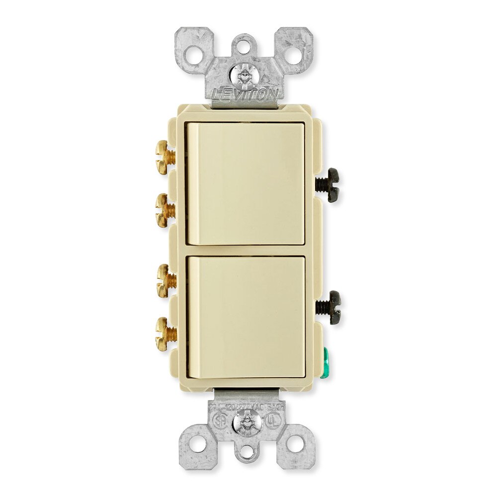 Leviton Decora 3-Way Combination Wall Switch (Dual Switch)