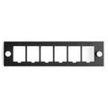 Leviton QuickPort Mounting Plate, 6-Port, Unloaded