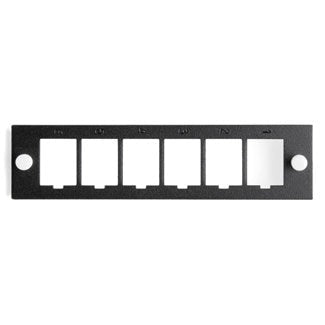Leviton QuickPort Mounting Plate, 6-Port, Unloaded
