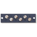 Leviton F-Connector 6-Pack with Mounting Plate