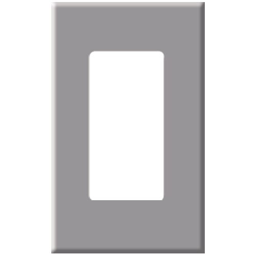 Leviton Decora Plus Screwless Snap-On Wallplate, 1-Gang