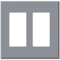 Leviton Decora Plus Screwless Snap-On Wallplate, 2-Gang